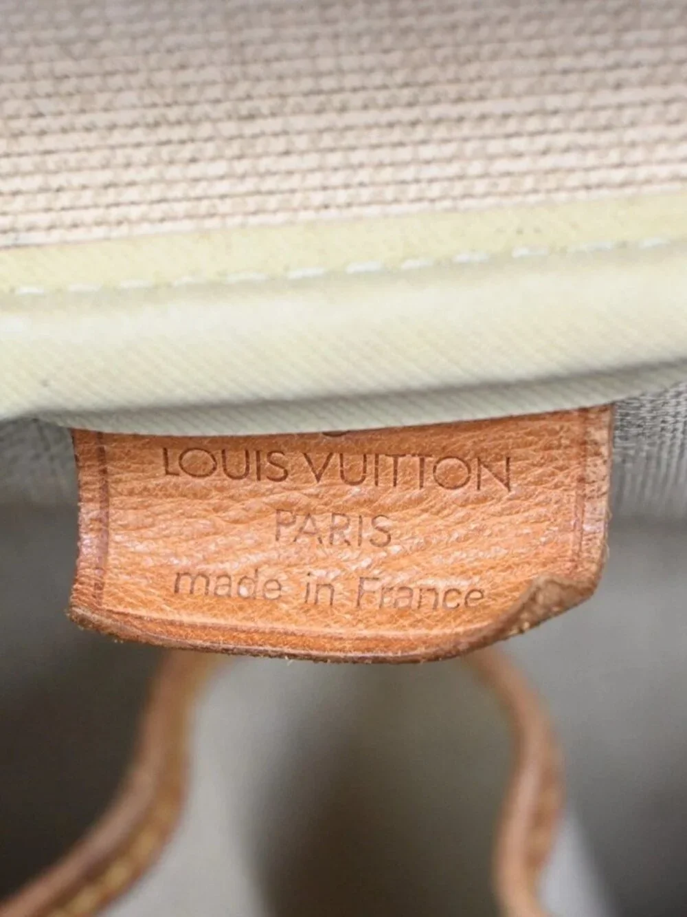 LOUIS VUITTON LV Logo Deauville Hand Bag Monogram Leather Brown M47270 31YH872